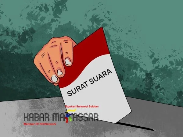 Ilustrasi Surat Suara Pilkada (Dok : KabarMakassar).