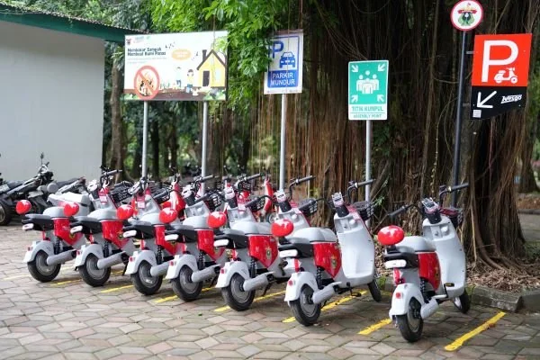 Layanan sepeda listrik yang diberi nama "Wesgo Unhas". (Dok: Ist)