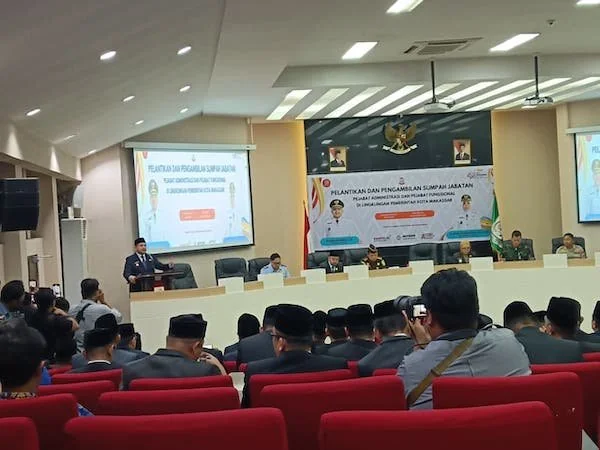Pelantikan Pejabat Pemkot Makassar (Dok: Sinta KabarMakassar).
