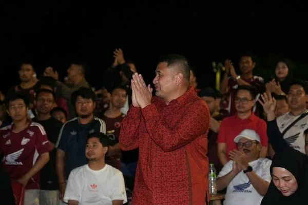 Wali Kota Makassar, Munafri Arifuddin saat Menghadiri PSM Fest 2026 yang dirangkaikan dengan launching skuad dan jersey resmi PSM Makassar (Dok: Ist).