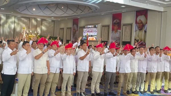 Rakorda Gerindra Sulsel (Dok: KabarMakassar).