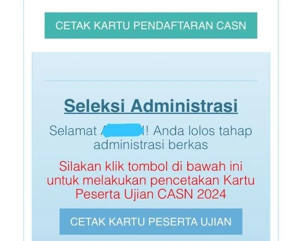 Seleksi Calon Pegawai Negeri Sipil (CPNS) tahun 2024 (DOk : Andini KabarMakassar).