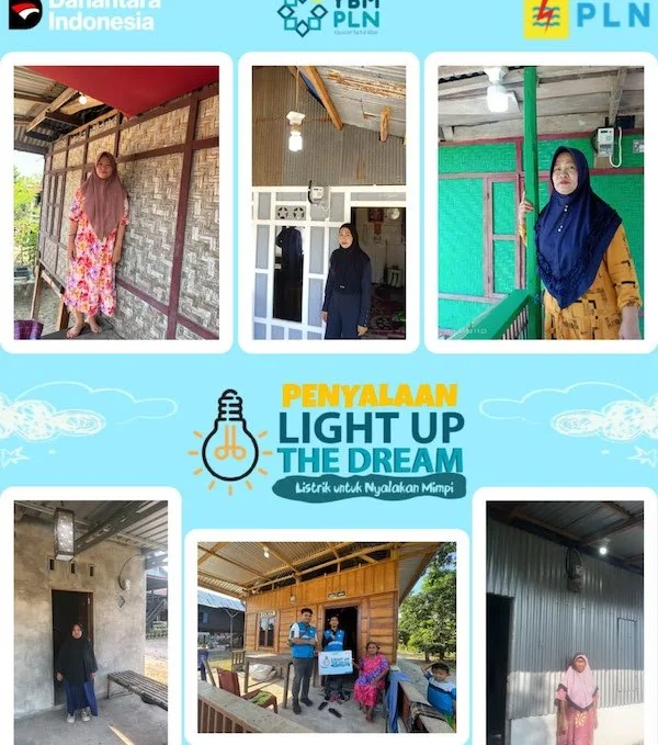 PLN ULP Kariango Nyalakan Listrik Gratis untuk 7 Pelanggan Lewat Light Up The Dream