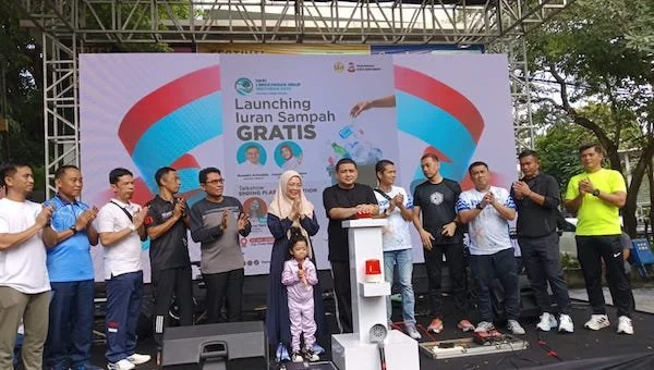 Launching iuran sampah gratis (Dok: Sinta KabarMakassar)