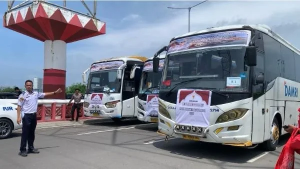 Bus mudik gratis Pemprov Sulsel 2026 (dok. Syamsi/KabarMakassar)