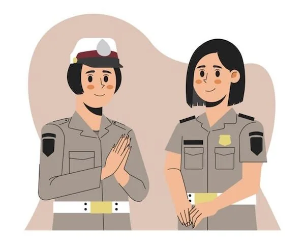 ilustrasi polwan (doc : int)