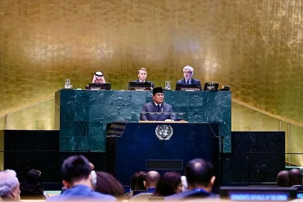 Presiden Republik Indonesia, Prabowo Subianto di Markas Besar Perserikatan Bangsa-Bangsa PBB, (Dok: Ist).