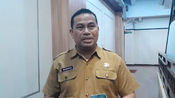 Kepala Inspektorat Sulsel, Marwan di Kantor Gubernur Sulsel (Dok: Nofi KabarMakassar)