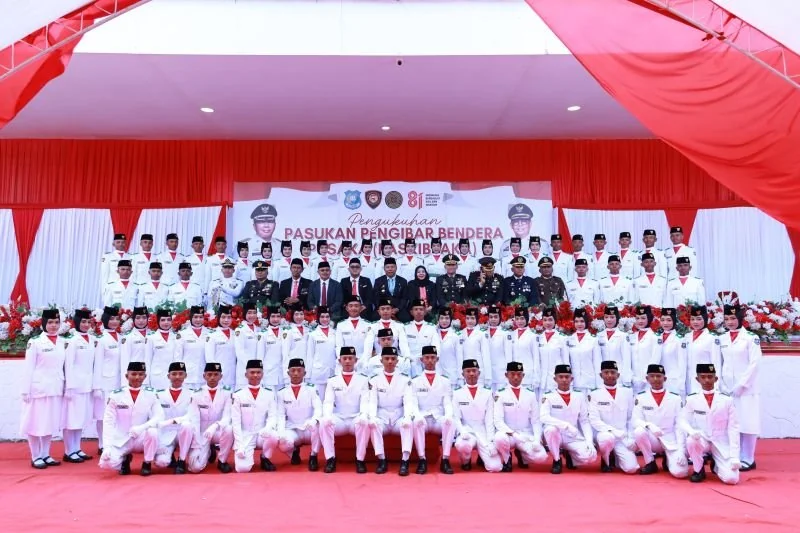 Pengukuhan anggota Paskibra Bulukumba (Dok: Ist)