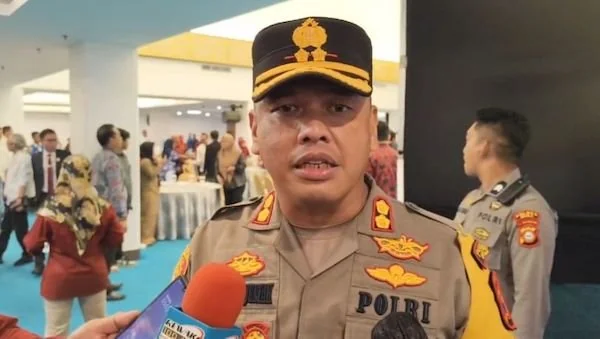 Kapolres Gowa, AKBP Reonald Simanjuntak saat ditemui di salah satu hotel di Makassar (Dok: Atri KabarMakassar)