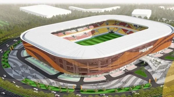 Ilustrasi desain pembangunan Stadion Sudiang (Dok: Ist)