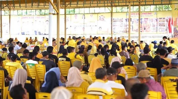 Suasana Konsolidasi Plt Ketua Dewan Pimpinan Daerah (DPD) 1 Partai Golkar Sulawesi Selatan Muhidin M Said di Pinrang (Dok: Ist).