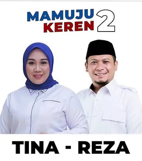 Pasangan yang di rekomendasikan partai Gerindra di Pilkada Mamuju(dok:Ist)