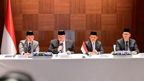 Menteri Koordinator Bidang Perekonomian, Airlangga Hartarto saat Konferensi Pers, (Dok: Ist).