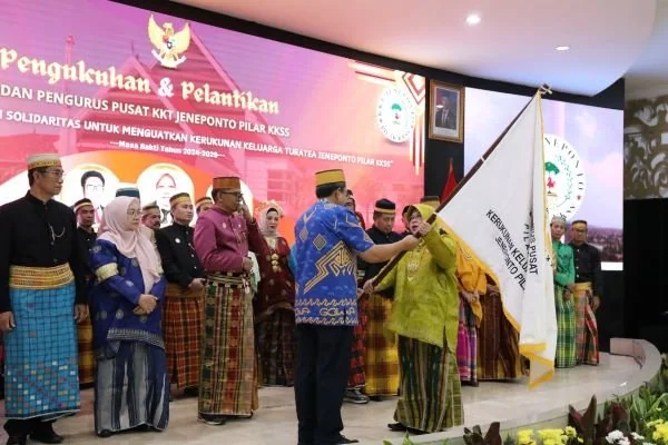 Nadhirah Seha Nur saat dilantik menjadi Ketua BPP KKT Jeneponto masa bakti periode 2024-2029 (Dok : Ist).