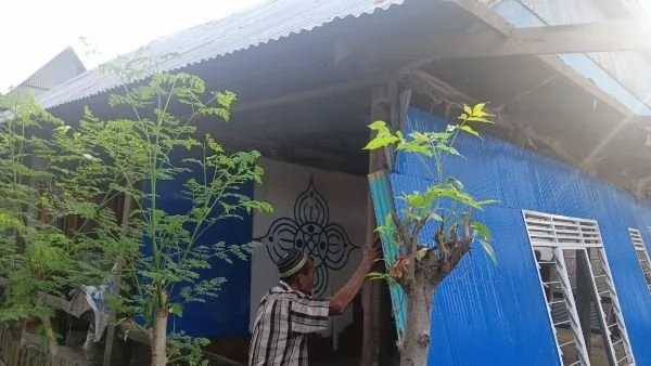Kondisi Rumah Bonto saat dibongkar paksa (Dok : Ist).