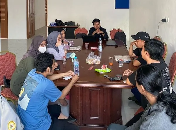 rapat Youth Forum Geopark Maros Pangkep terkai GEOPREC (Dok:Ist)