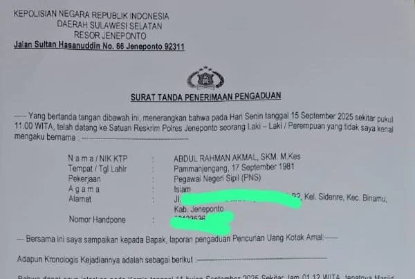 Laporan Polisi ( ullah).