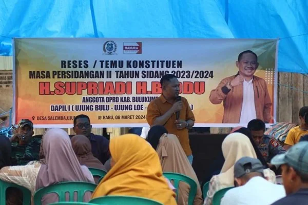Anggota DPRD Bulukumba, H Supriadi gelar reses di Dapil I Bulukumba, Sulawesi Selatan.