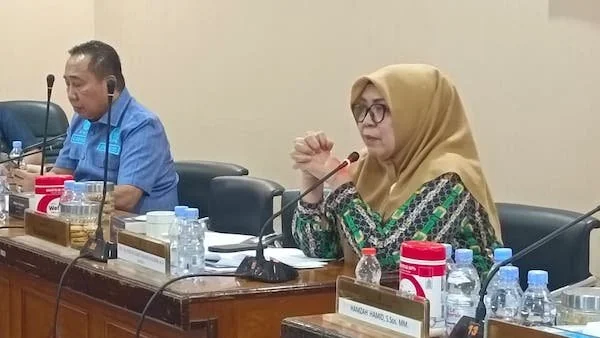 Anggota Komisi C DPRD Sulsel, Andi Sugiarti Mangun Karim (jilbab coklat), (Dok: KabarMakassar).