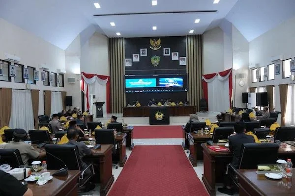 Rapat Paripurna Pandangan Umum Fraksi-Fraksi DPRD Gowa, (Dok: Ist).