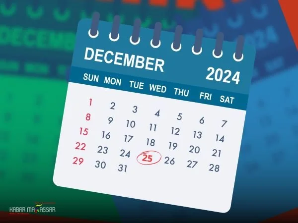Ilustrasi tanggal merah Desember 2024 (Dok : KabarMakassar).