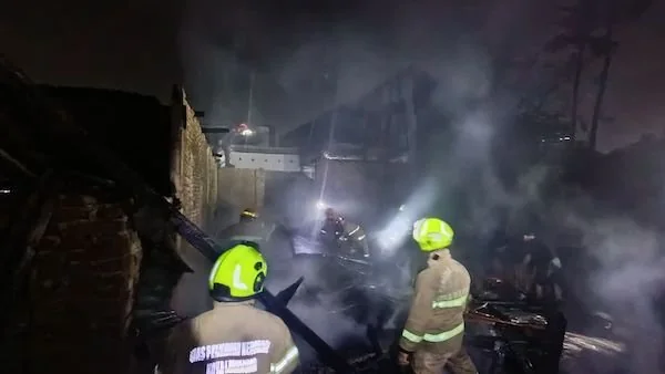kebakaran rumah di Pampang, Makassar (Dok: Ist)