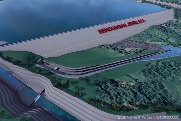 Proyek Bendungan Jenelata (Dok: Ist).