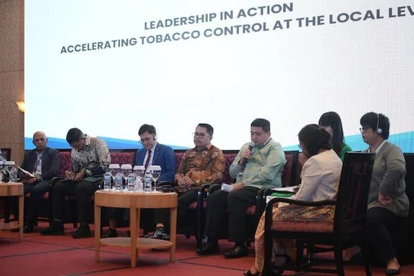 Suasana Wali Kota Makassar Munafri Arifuddin saat Menjadi Pembicara di forum internasional Asia Pacific Cities Alliance for Tobacco Control (APCAT) Summit, (Dok: Ist).