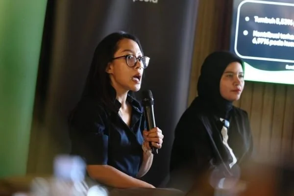 Communications Senior Lead Tokopedia dan TikTok E-commerce, Antonia Adega saat konferensi pers (Dok : Ist).