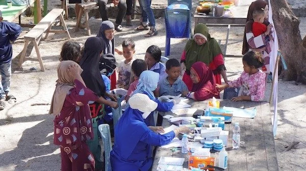 Layanan Kesehatan gratid dari RSUD Labuang Baji untuk warga Pulau Lanjukang (dok. Ist)