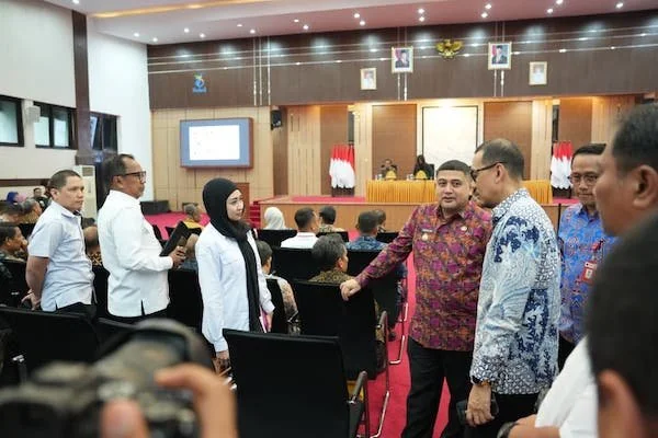 Wali Kota Makassar Munafri Arifuddin saat Menghadiri Rakor Pencegahan Korupypada Pelayanan Publik Bidang Pertanahan (Dok: Ist).