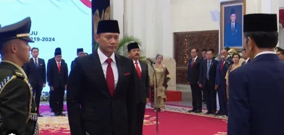 Agus Harimurti Yudhoyono (AHY), sebagai Menteri Agraria dan Tata Ruang/Badan Pertanahan Nasional (ATR/BPN)