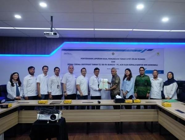 PLN UPP Sultra bersama dengan Forkopimda Morowali, (Dok : ist).
