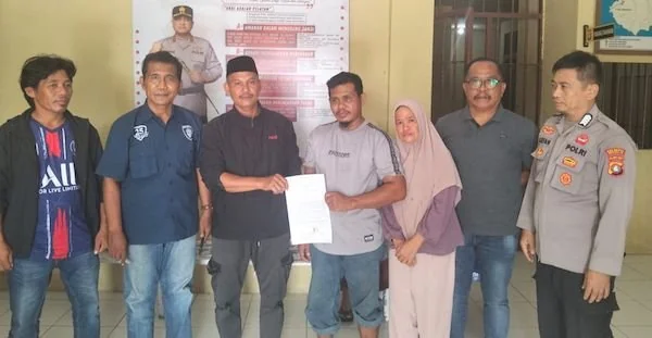 Mediasi yang dilakukan Polsek Kalukku terhadap kedua belah pihak (dok:ist)